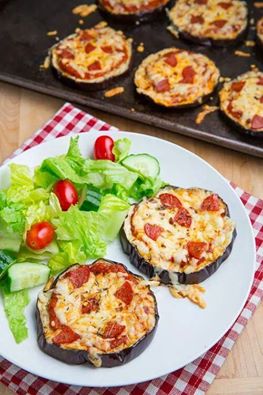 Aubergines pizza