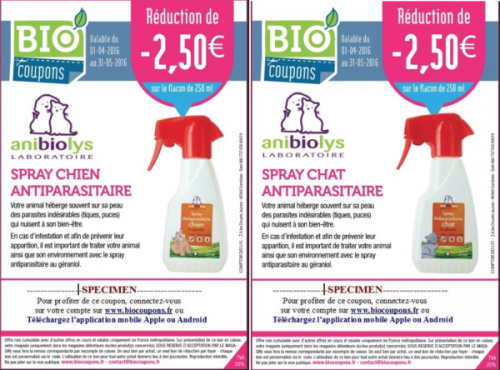 Biocoupons animaux