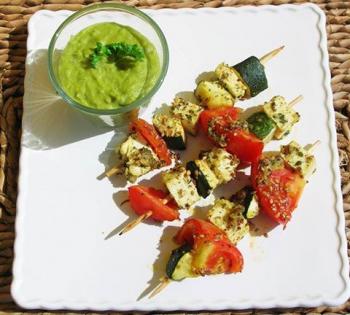 Brochette tofu