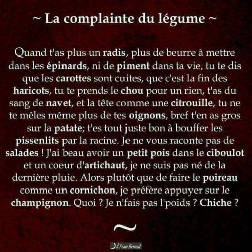 Complainte du legume