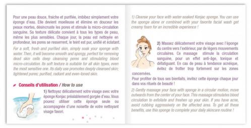 Eponge konjac usage 1