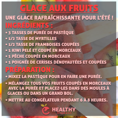 Glace aux fruits