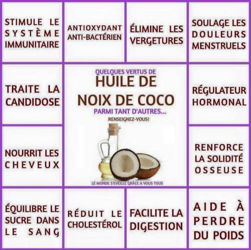 Huile de coco