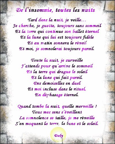 Insomnie poeme