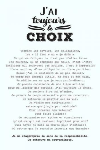 Le choix