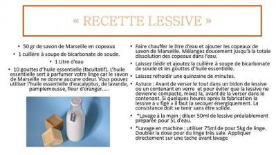 Lessive recette